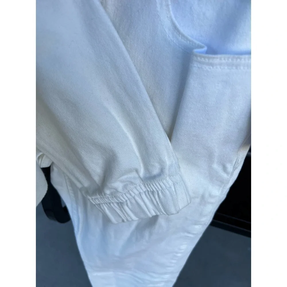 D4 Michael Kors White denim joggers NWT SZ 4